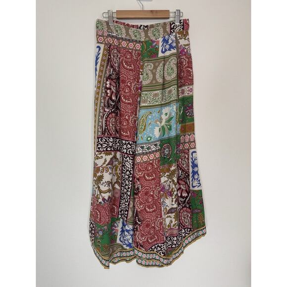Anthropologie Multicolor Patchwork Wide Leg Pants - Picture 10 of 16